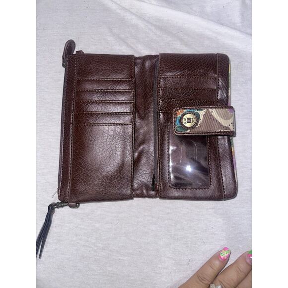 Relic Canvas Floral Multicolor Snap Wallet Change Pocket EUC - Picture 7 of 7